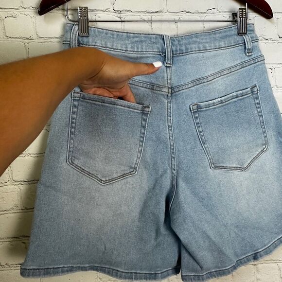 Vervet Stylish Light Blue Denim Women's Shorts Large - Picture 8 of 9